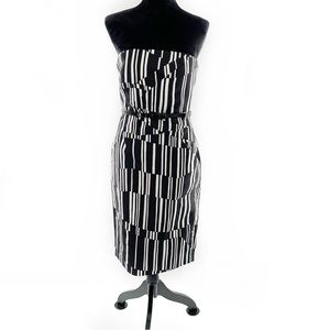 Michael Kors Collection Made In Italy Strapless Stripe Dress Size 6, NWT!